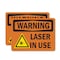 Signmission Radiation & Laser Sign, 7 in H x 10 in W, Vinyl Decal, Rectangle OS-2PACK-WS-D-710-L-12662 - alternate 1